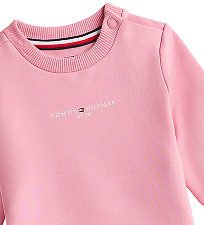 Tommy Hilfiger Sweatsæt - Mini Corp - Mystic Pink Tommy Hilfiger Sweatsæt - Mini Corp - Mystic Pink