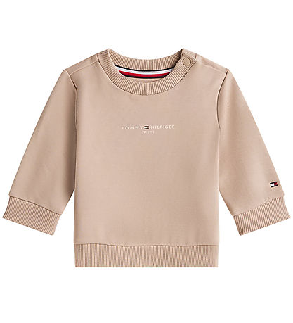 Tommy Hilfiger Sweatsæt - Mini Corp - Malted Milk Tommy Hilfiger Sweatsæt - Mini Corp - Malted Milk