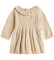 Tommy Hilfiger Kjole - Strik - Malted Milk Heather Tommy Hilfiger Kjole - Strik - Malted Milk Heather