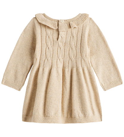 Tommy Hilfiger Kjole - Strik - Malted Milk Heather Tommy Hilfiger Kjole - Strik - Malted Milk Heather