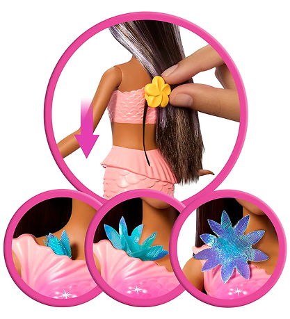 Barbie Dukke - 30 cm - Blooming Magic Black Mermaid 