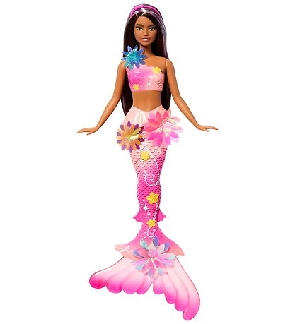 Barbie Dukke - 30 cm - Blooming Magic Black Mermaid  Barbie Dukke - 30 cm - Blooming Magic Black Mermaid