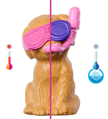 Barbie Dukkesæt - 30 cm - Puppy Pool Party Aloha Blonde