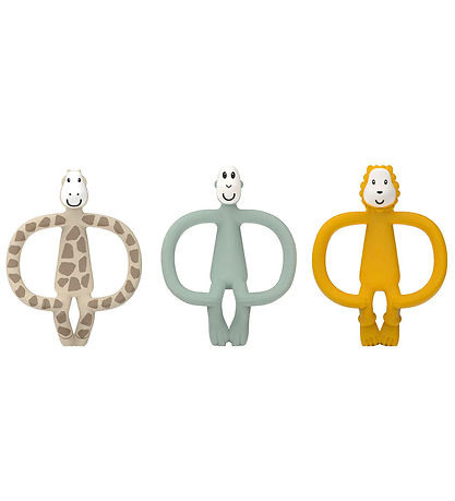Matchstick Monkey Bideringe - 3-pak - Animal Teether Gift Set Matchstick Monkey Bideringe - 3-pak - Animal Teether Gift Set