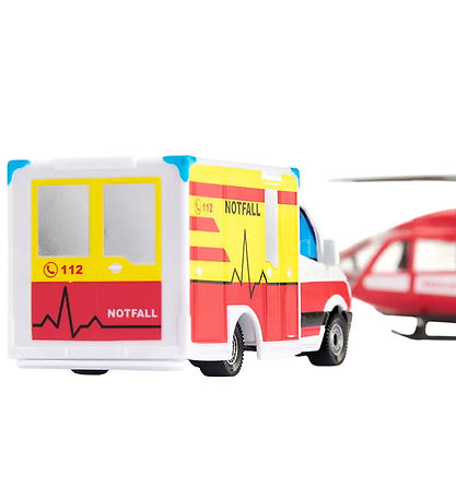 Siku Ambulance og Helikopter - Mercedes-Benz Rescue & Helicopter Siku Ambulance og Helikopter - Mercedes-Benz Rescue & Helicopter