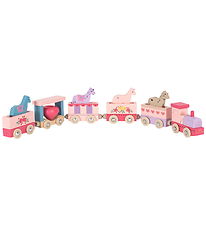 Konges Sløjd Tog - Bøgetræ - Unicorn - Pink Konges Sløjd Tog - Bøgetræ - Unicorn - Pink
