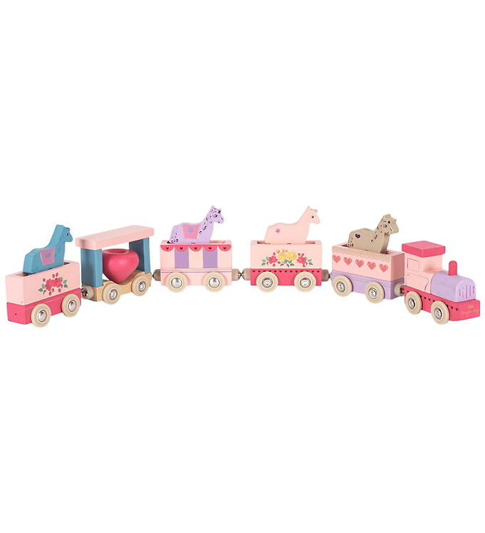 Konges Sløjd Tog - Bøgetræ - Unicorn - Pink