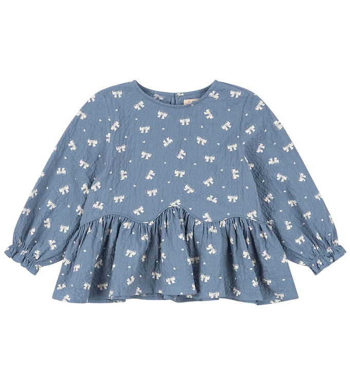 Konges Sløjd Bluse - Vida - Boucle Blue