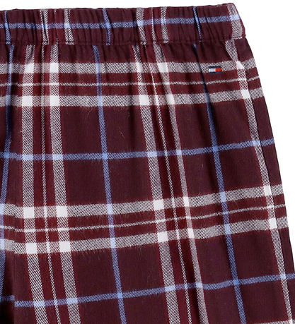 Tommy Hilfiger Bukser - Tartan Reiker Burgundy Tommy Hilfiger Bukser - Tartan Reiker Burgundy