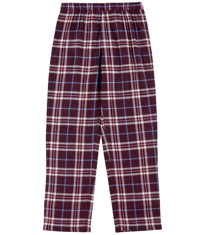 Tommy Hilfiger Bukser - Tartan Reiker Burgundy