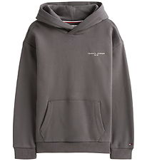 Tommy Hilfiger Hættetrøje - Washed Black Tommy Hilfiger Hættetrøje - Washed Black