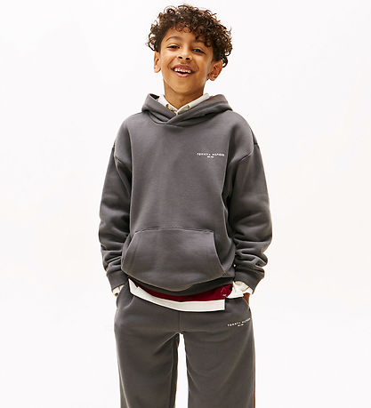 Tommy Hilfiger Hættetrøje - Washed Black Tommy Hilfiger Hættetrøje - Washed Black