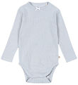 Konges Sløjd Body l/æ - Rib - Minnie - Gray Dawn m. Hulmønster Konges Sløjd Body l/æ - Rib - Minnie - Gray Dawn m. Hulmønster