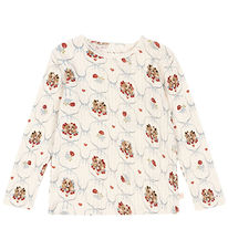 Konges Sløjd Bluse - Rib - Minnie - Puppy m. Hulmønster Konges Sløjd Bluse - Rib - Minnie - Puppy m. Hulmønster
