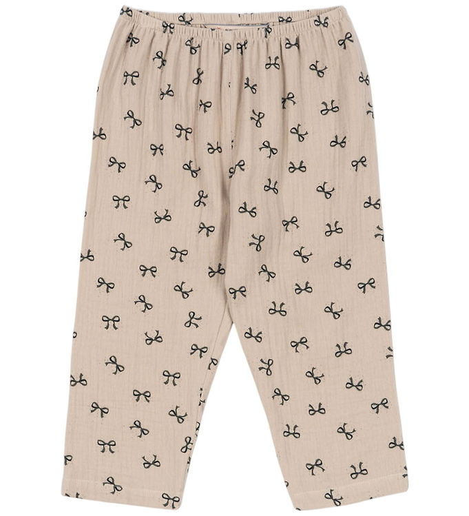 Konges Sløjd Bukser - Musselin - Coco - Bow Magnet