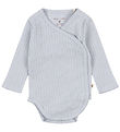 Konges Sløjd Body l/æ - Rib - Minnie - Gray Dawn m. Hulmønster Konges Sløjd Body l/æ - Rib - Minnie - Gray Dawn m. Hulmønster
