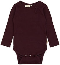 Petit Piao Body l/æ - Rib - Modal - Dark Grape Petit Piao Body l/æ - Rib - Modal - Dark Grape