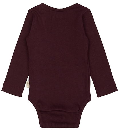 Petit Piao Body l/æ - Rib - Modal - Dark Grape Petit Piao Body l/æ - Rib - Modal - Dark Grape