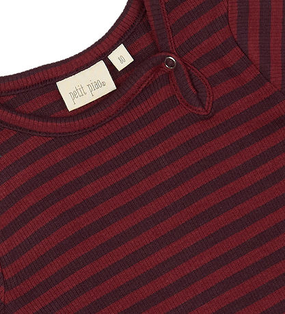 Petit Piao Body l/æ - Rib - Modal - Dark Grape/Biking Red Petit Piao Body l/æ - Rib - Modal - Dark Grape/Biking Red