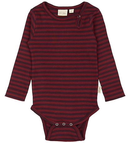 Petit Piao Body l/æ - Rib - Modal - Dark Grape/Biking Red Petit Piao Body l/æ - Rib - Modal - Dark Grape/Biking Red