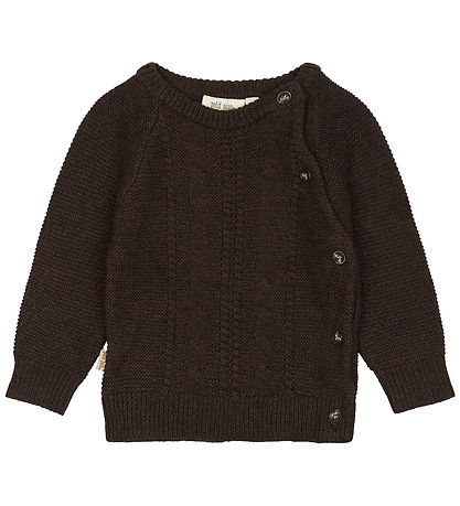 Petit Piao Bluse - PPDago - Strik - Brun Petit Piao Bluse - PPDago - Strik - Brun