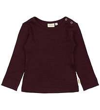 Petit Piao Bluse - Rib - Modal - Dark Grape Petit Piao Bluse - Rib - Modal - Dark Grape