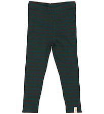 Petit Piao Leggings - Rib - Modal - Dark Sea/Coffe Bean Petit Piao Leggings - Rib - Modal - Dark Sea/Coffe Bean