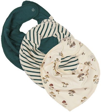 Petit Piao Haklappar - Rib - Modal - 3-pack - Svamp