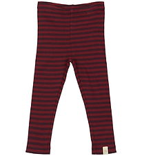 Petit Piao Leggings - Rib - Modal - Dark Grape/Biking Red Petit Piao Leggings - Rib - Modal - Dark Grape/Biking Red