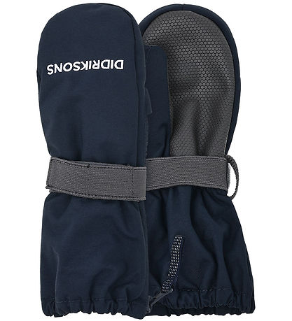 Didriksons Mittens w. Fleece - Biggles Zip - Navy w. Zipper