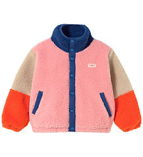 Tiny Cottons Fleecejakke - Color Block Polar - Mørkeblå Tiny Cottons Fleecejakke - Color Block Polar - Mørkeblå