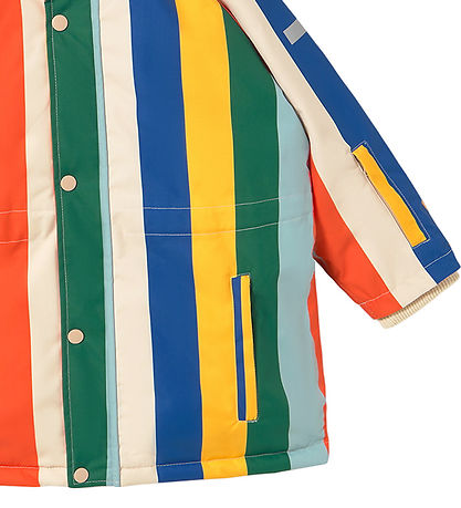 Tiny Cottons Winter Coat - Multicolour Stripes