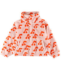 Tiny Cottons Fleecejakke - Cherries - Wild Rose Tiny Cottons Fleecejakke - Cherries - Wild Rose