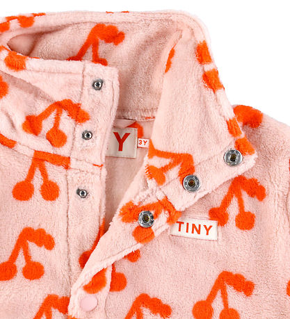 Tiny Cottons Fleecejakke - Cherries - Wild Rose Tiny Cottons Fleecejakke - Cherries - Wild Rose