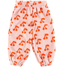Tiny Cottons Fleecebukser - Cherries - Wild Rose Tiny Cottons Fleecebukser - Cherries - Wild Rose