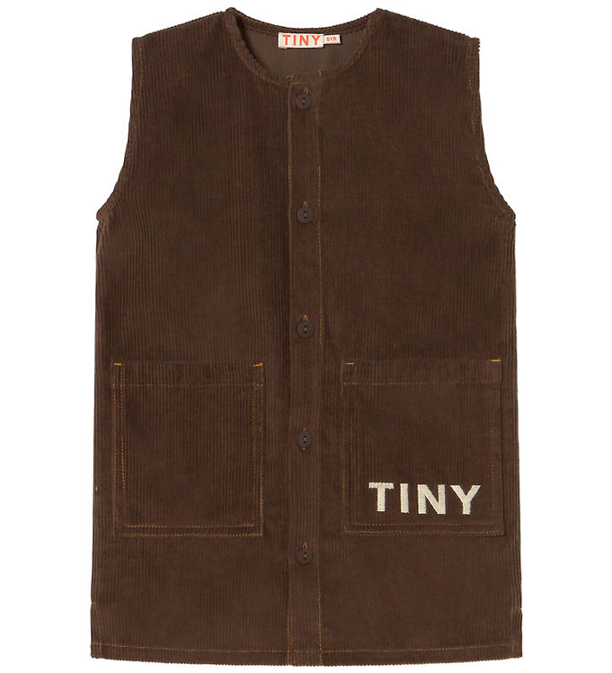 Tiny Cottons Kjole - Fløjl - Mørkebrun