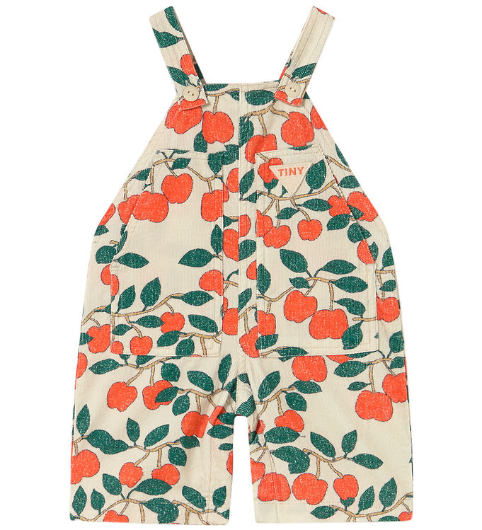 Tiny Cottons Smækbukser - Fløjl - Tiny Apples - Dark Vanilla