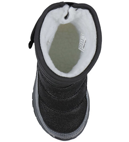 Viking Vinterstøvler - Equip Glitter Warm WP Pull-on - Sort Viking Vinterstøvler - Equip Glitter Warm WP Pull-on - Sort