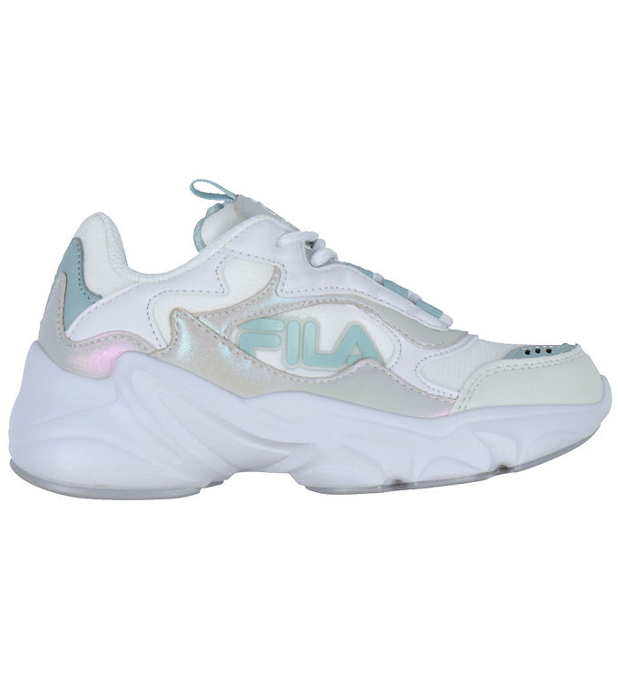 Fila Sko - Collene Logo - Hvid/Silver/Blue Haze