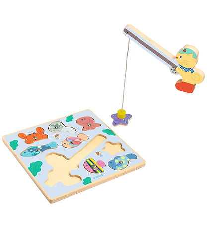 Djeco Magnetlegetøj - Puzz & Fish Bariolo - 9 Brikker Djeco Magnetlegetøj - Puzz & Fish Bariolo - 9 Brikker