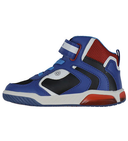 Geox Støvler m. Lys - J Inek B A - Royal/Rød Geox Støvler m. Lys - J Inek B A - Royal/Rød