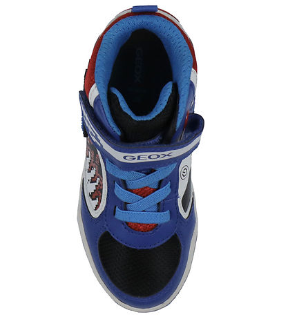 Geox Støvler m. Lys - J Inek B A - Royal/Rød Geox Støvler m. Lys - J Inek B A - Royal/Rød