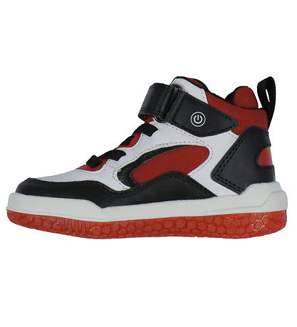 Geox Støvler m. Lys - Buzzerlight - Hvid/Rød Geox Støvler m. Lys - Buzzerlight - Hvid/Rød