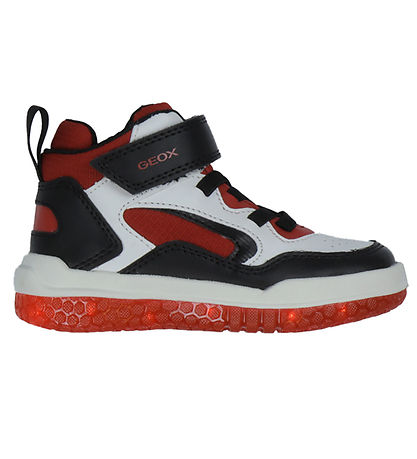 Geox Støvler m. Lys - Buzzerlight - Hvid/Rød