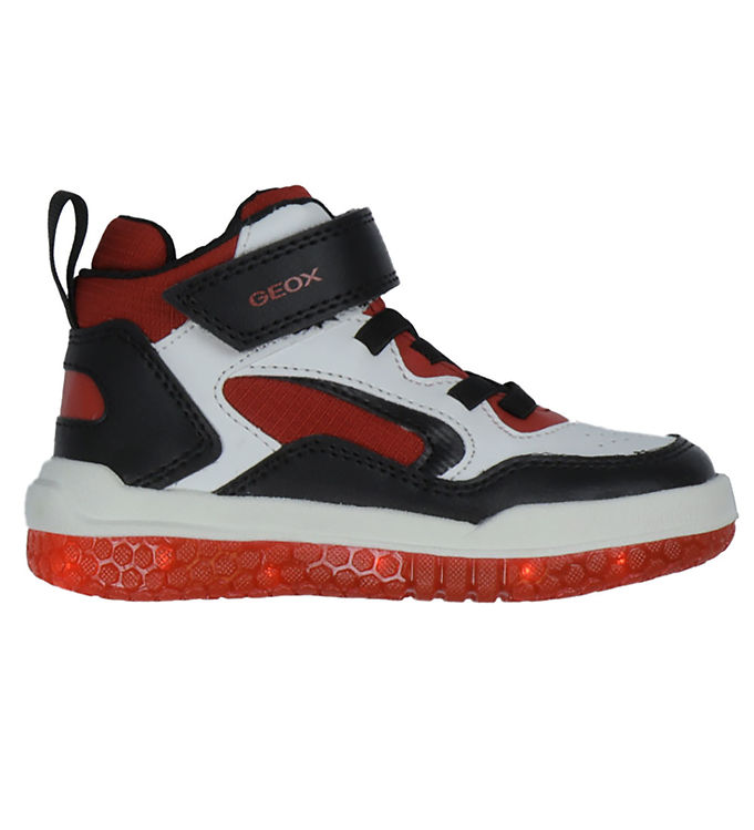 Geox Støvler m. Lys - Buzzerlight - Hvid/Rød