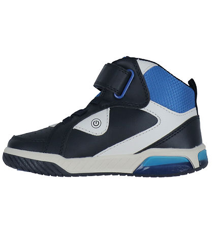 Geox Støvler m. Lys - J Inek B C - Navy/Lt Blue