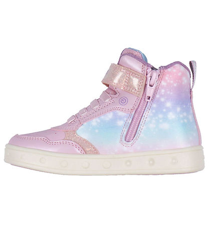 Geox Støvler m. Lys - Skylin - Pink m. Elsa