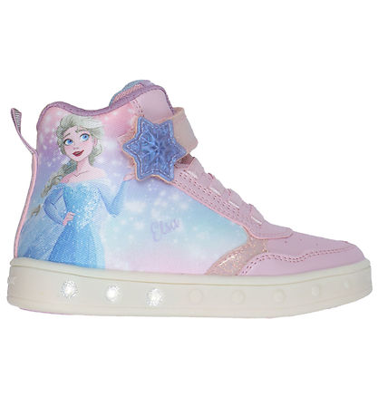 Geox Støvler m. Lys - Skylin - Pink m. Elsa