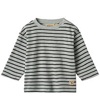 Wheat Bluse - Dallas - Soft Blue Stripe Wheat Bluse - Dallas - Soft Blue Stripe