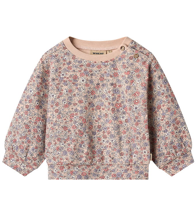 Wheat Sweatshirt - Lia - Rose Dust Flowers